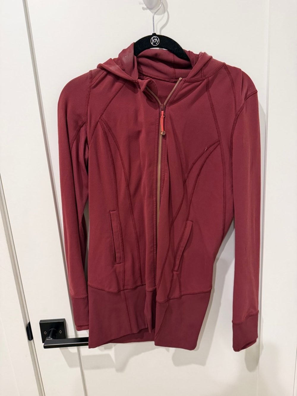 lululemon athletica Maroon Zip-Up Hoodie